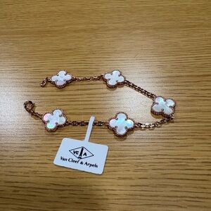 Van Cleef & Arpels Rose Gold Clover Bracelet